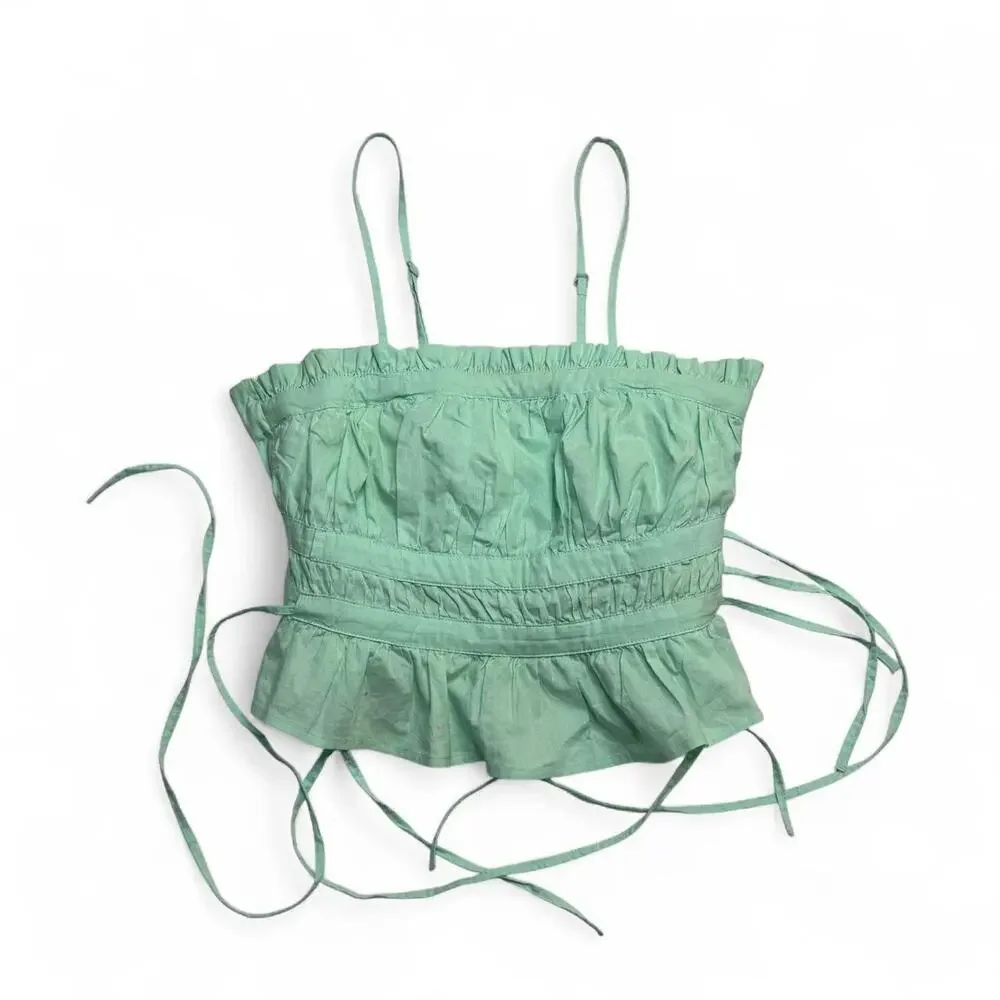 Free People gabby ruffle top size XS
